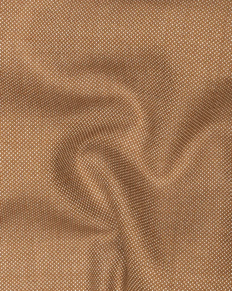Brownish Dobby Textured Blazer 3