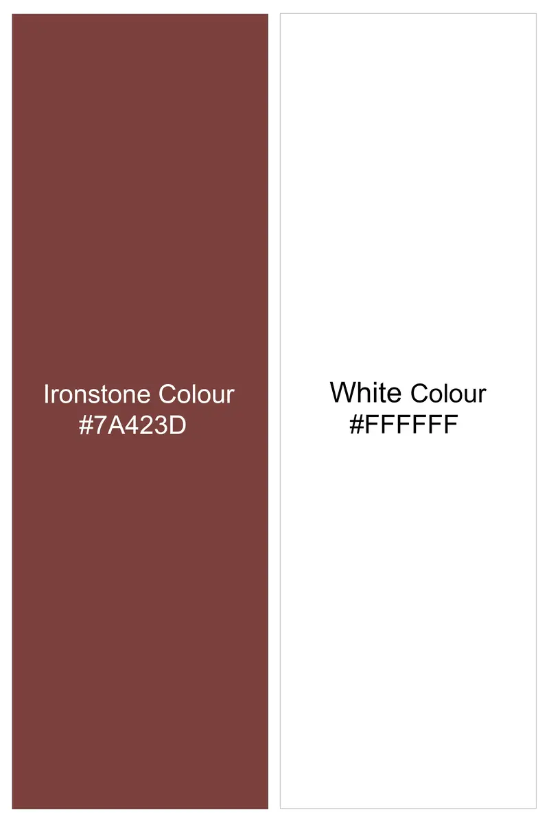 Brunoro-Ironstone Brown And Bright White Candy Striped Subtle Sheen Super Soft Premium Cotton Dress Shirt 7
