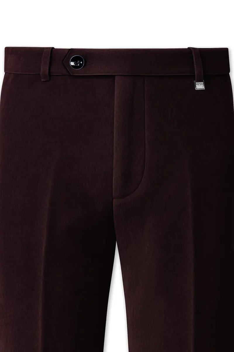 Brunvell-Asphalt Brown Velvet Peak Lapel Tuxedo Suit 12