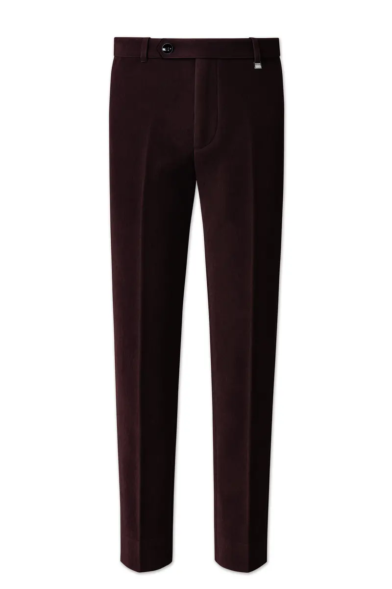 Brunvell-Asphalt Brown Velvet Peak Lapel Tuxedo Suit 13