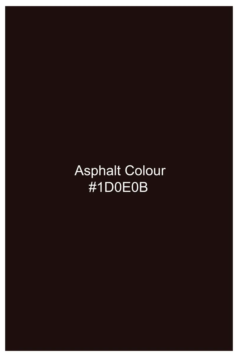 Brunvell-Asphalt Brown Velvet Peak Lapel Tuxedo Suit 16