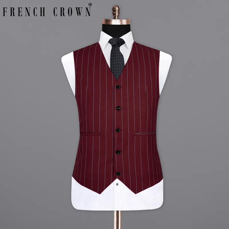 Buccaneer Striped Wool Rich Waistcoat 1