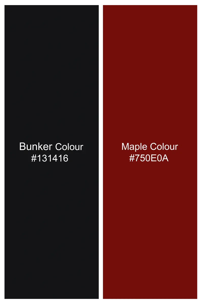 Bunker Black And Maple Red Windowpane Tweed Blazer 7