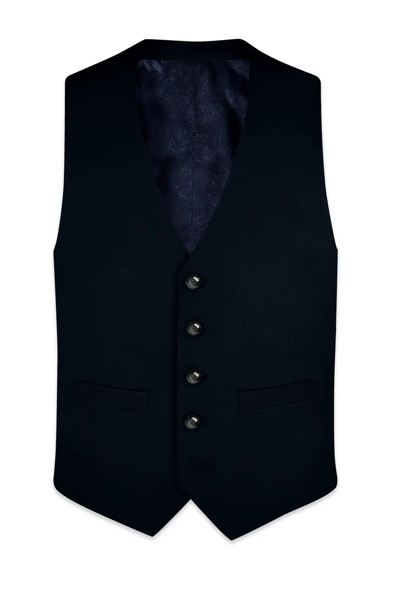 Bunker Blue Premium Cotton Waistcoat 2