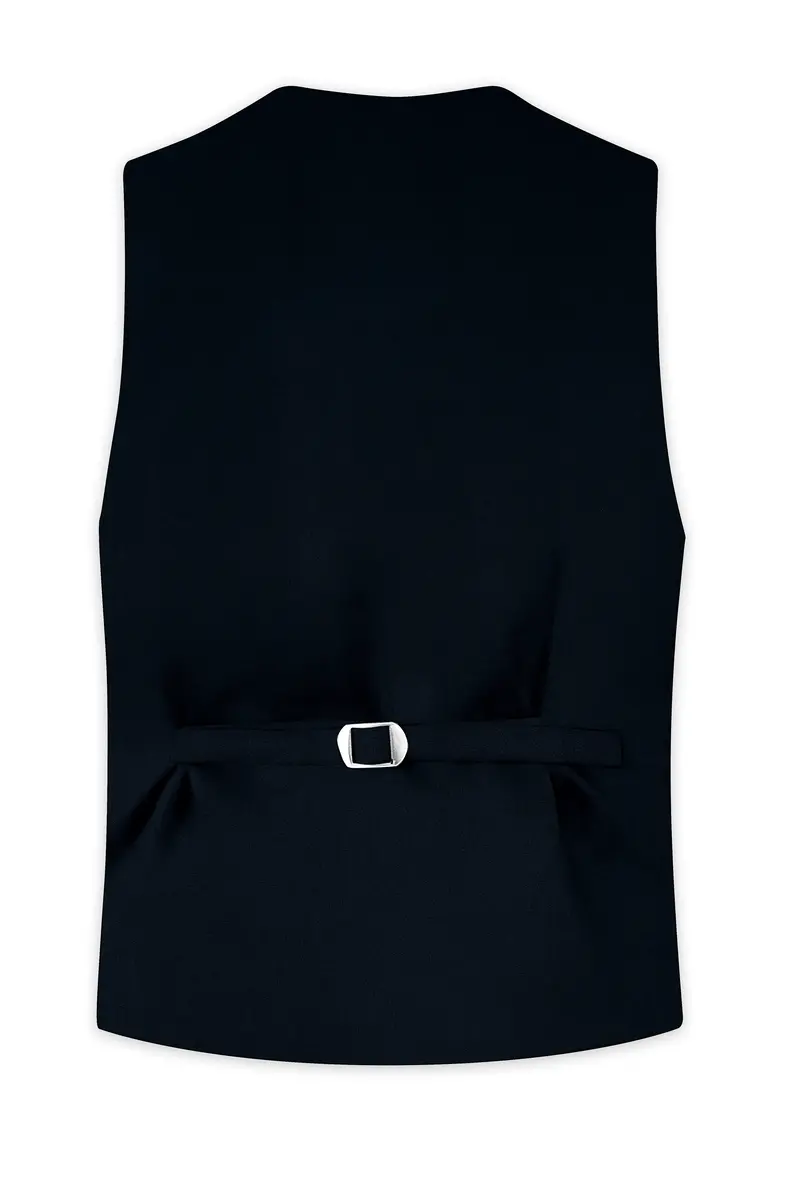 Bunker Blue Premium Cotton Waistcoat 4