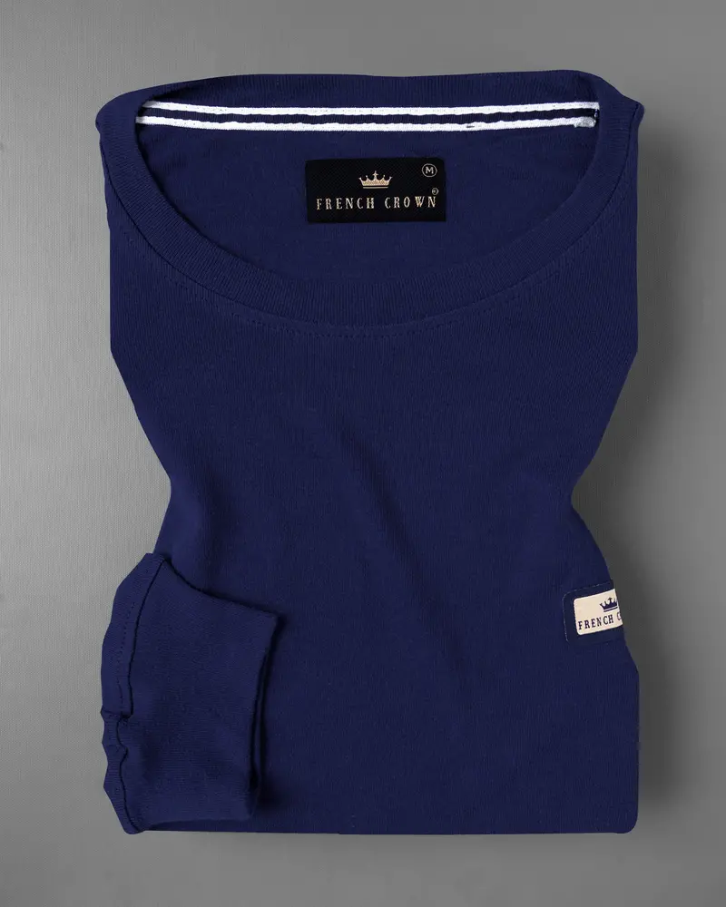 Bunting Blue Full Sleeve Super Soft Premium Cotton Sweatshirt 2