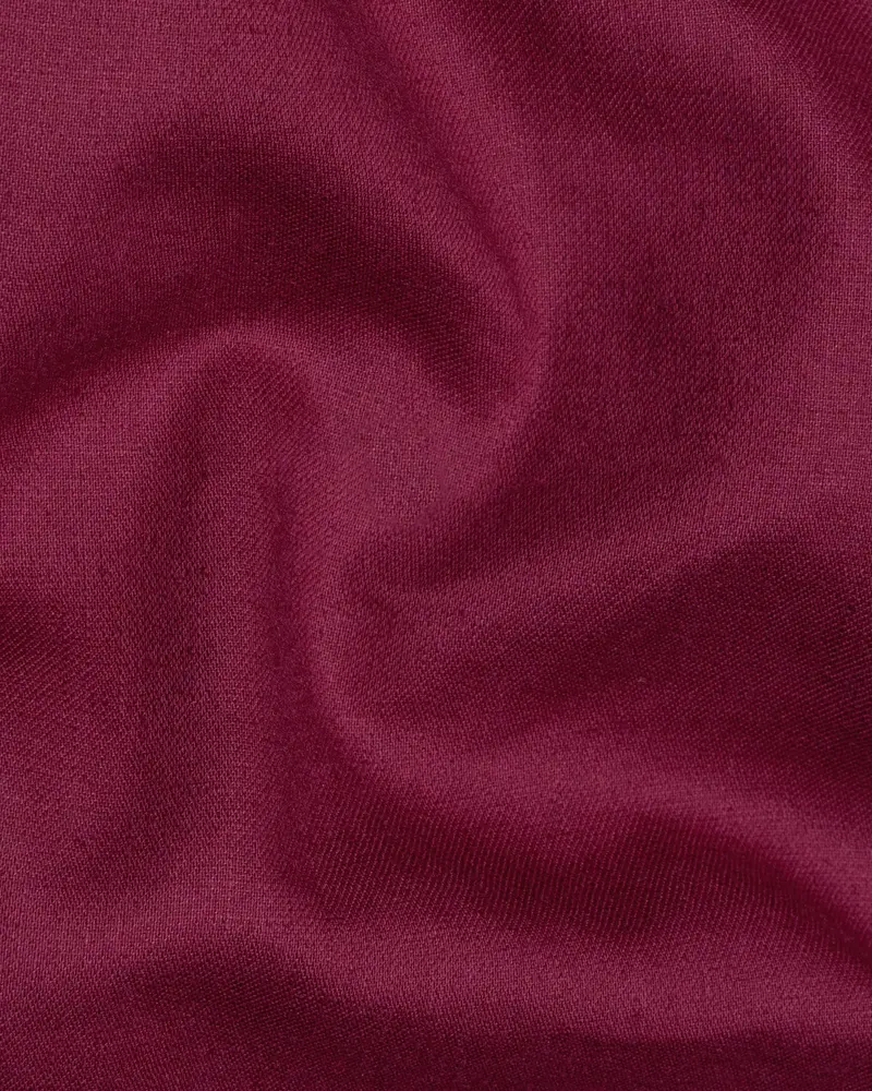 Burgundy Luxurious Linen Kurta Shirt 3
