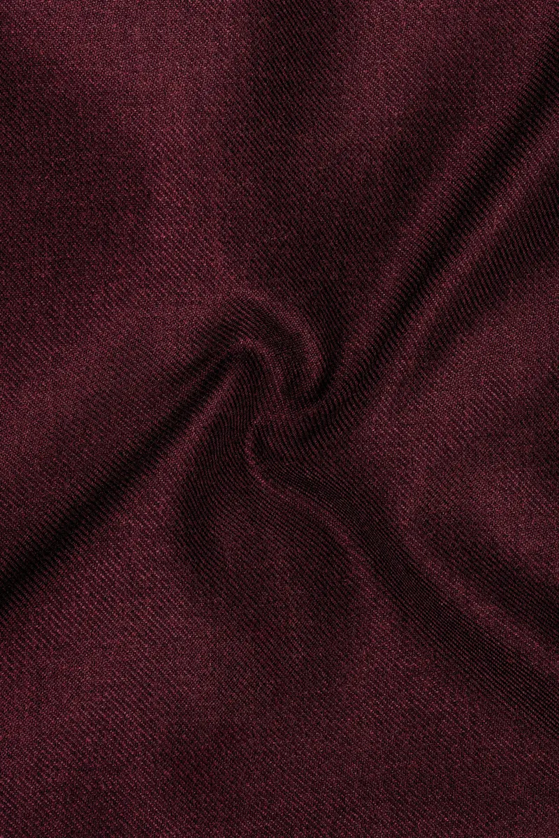Burgvoro-Crated Maroon Textured Tweed Single Breasted Sports Blazer 3