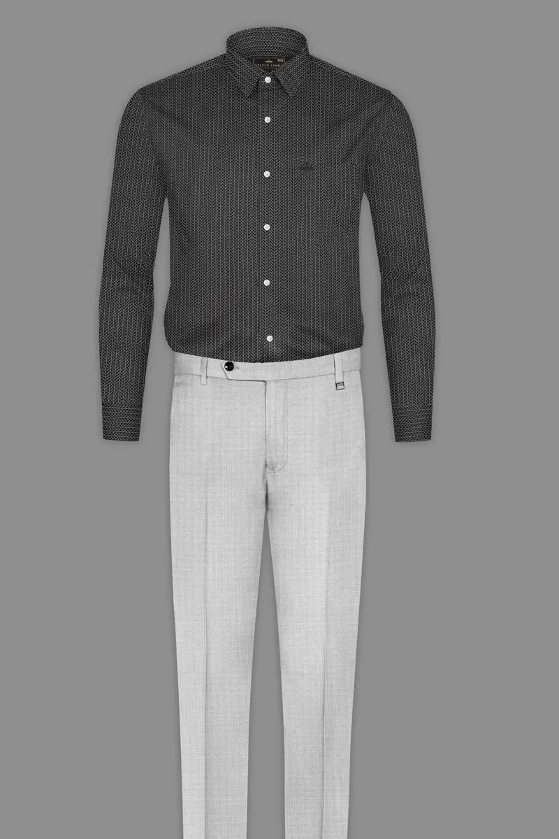 Cabin Black Printed Giza Cotton Shirt 6