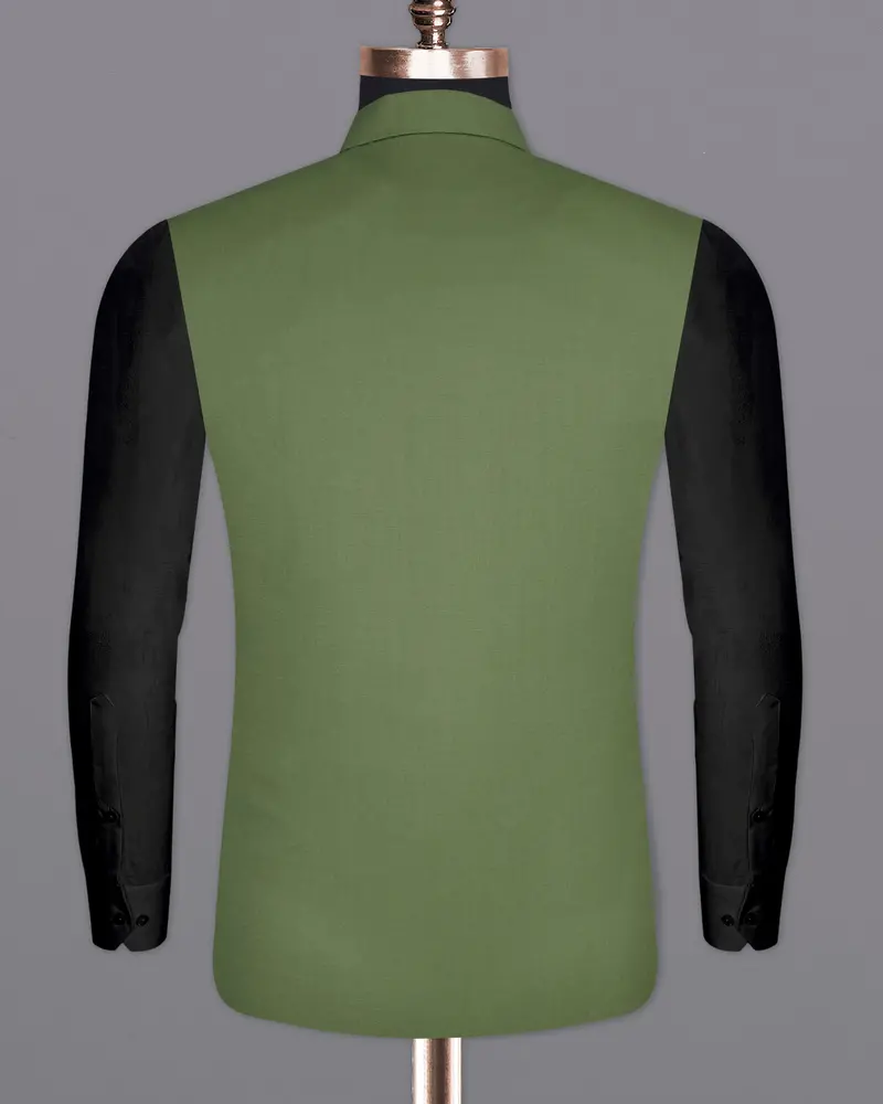 Cactus Green Textured Bandhgala Nehru Jacket 6