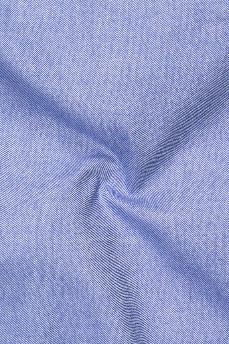 Cadet Blue Twill Premium Cotton Shirt 3