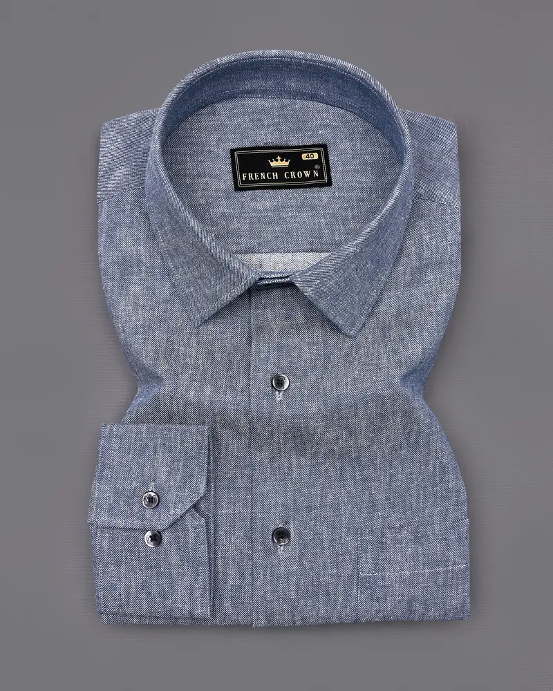 Cadet Gray Denim Shirt 3