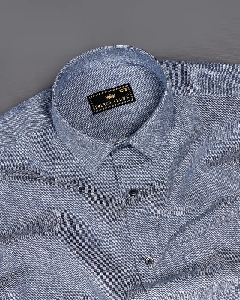 Cadet Gray Denim Shirt 4