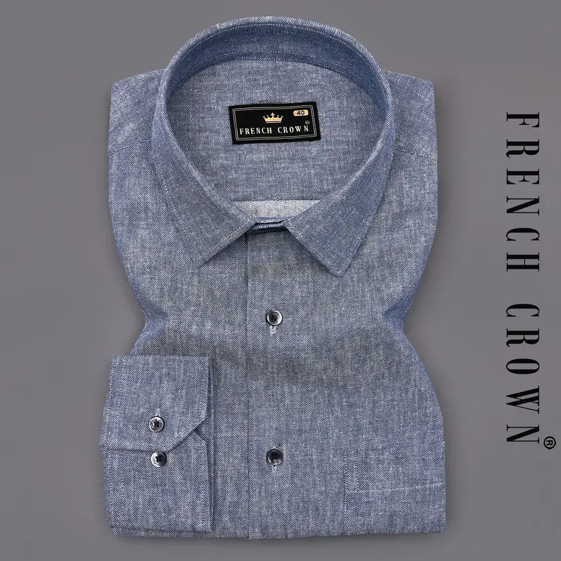 Cadet Gray Denim Shirt 7