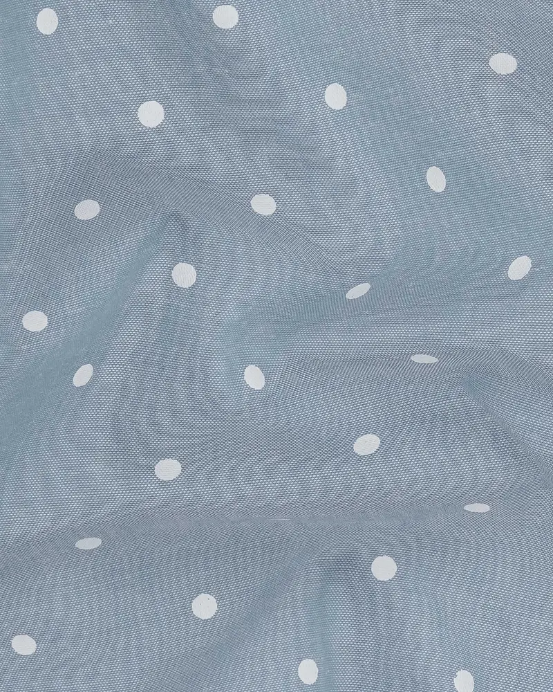 Cadet Gray Polka Dots Royal Oxford Shirt 2