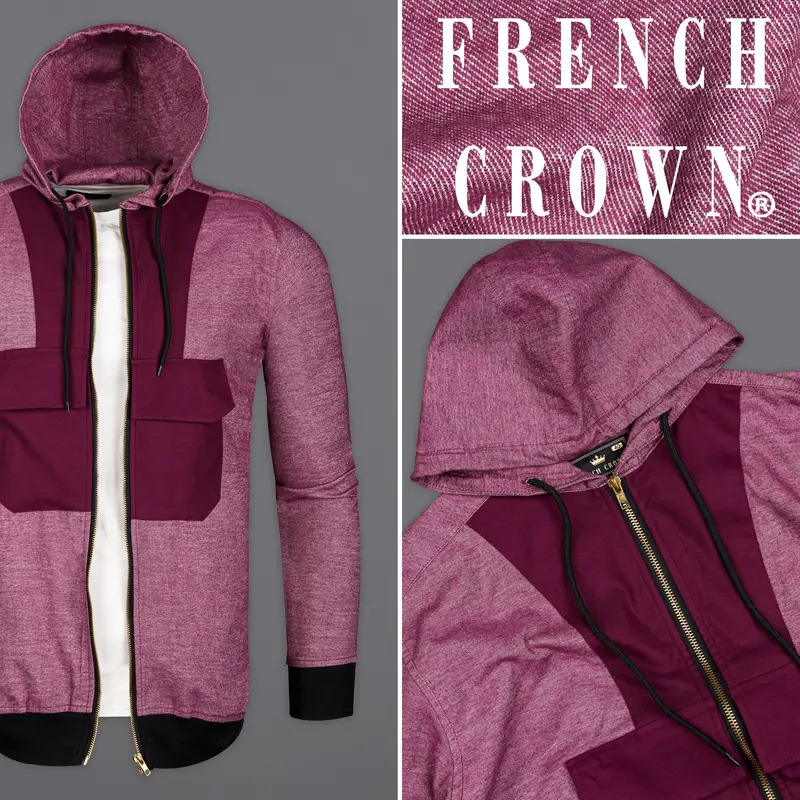 Cadillac Pink Flannel Designer Hoodie Jacket 1