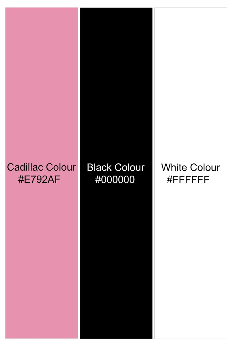 Cadillac Pink With Black And White Polka-Dots Premium Tencel Shirt 6