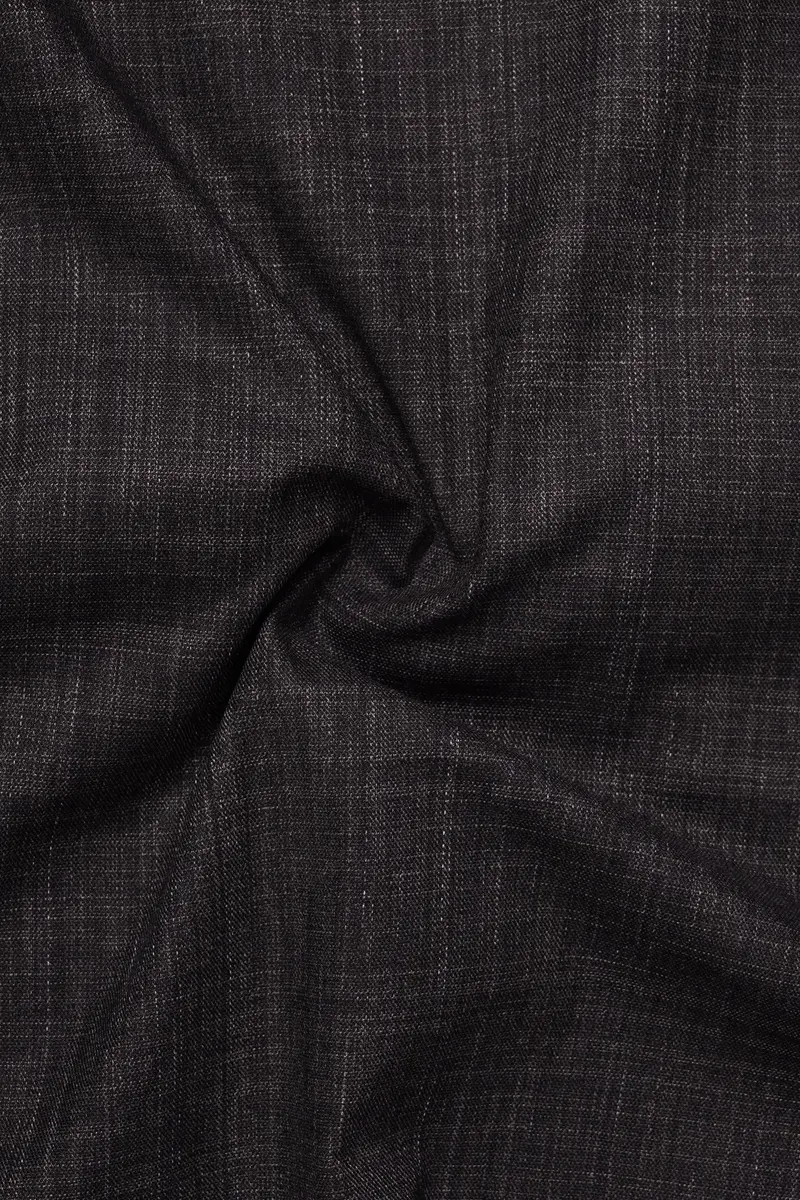 Cafénoir-Piano Brown Textured Wool Rich Single Breasted Slim Lapel Suit 3