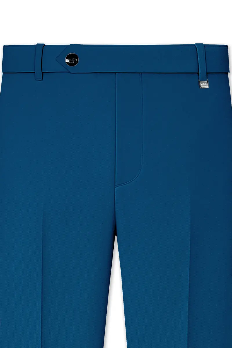 Calypso Blue Wool Rich Pant 2