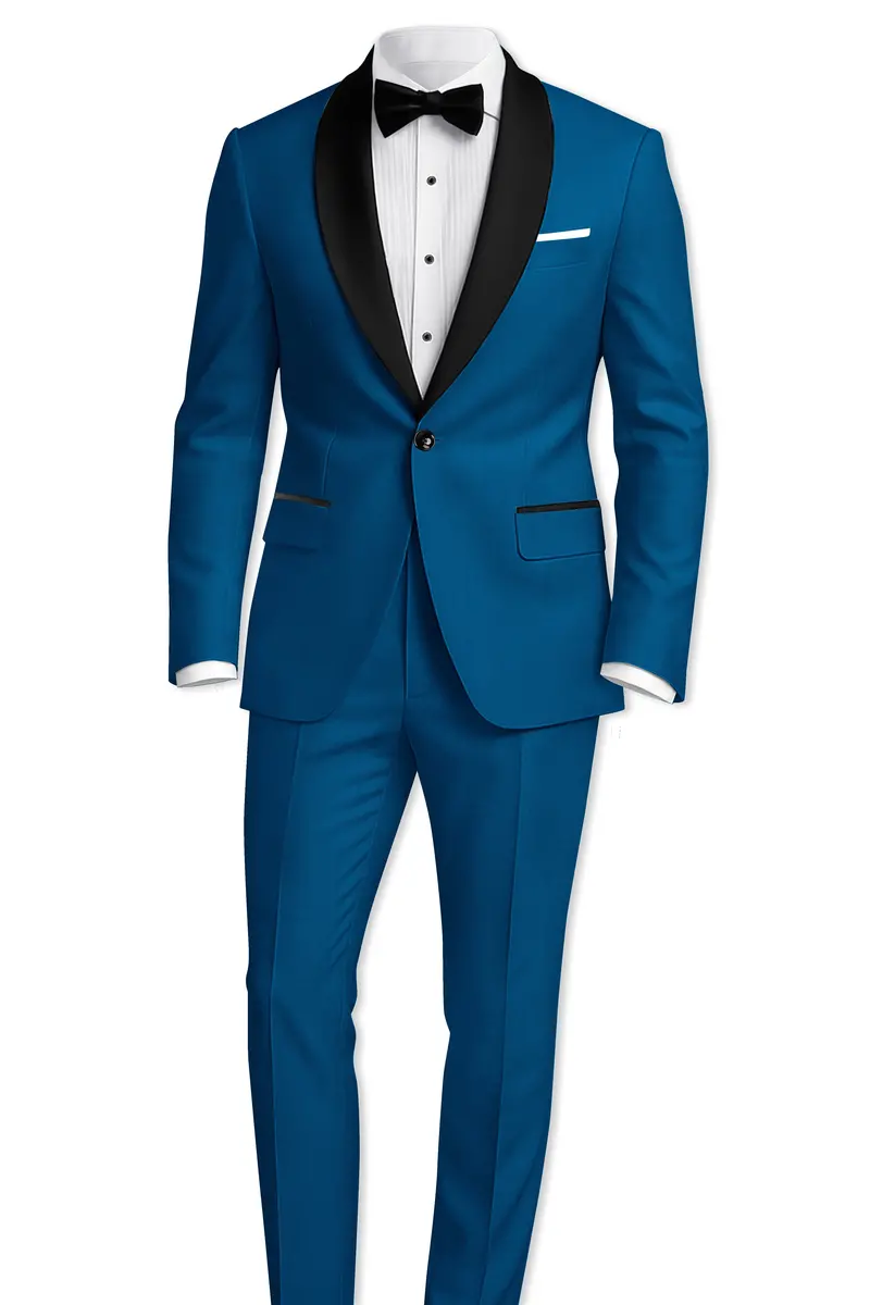 Calypso Blue Wool Rich Pant 7