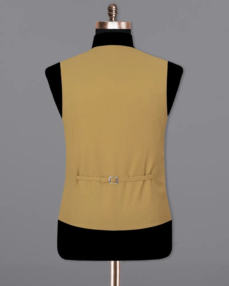 Camel Brown Textured Sports Waistcoat 6