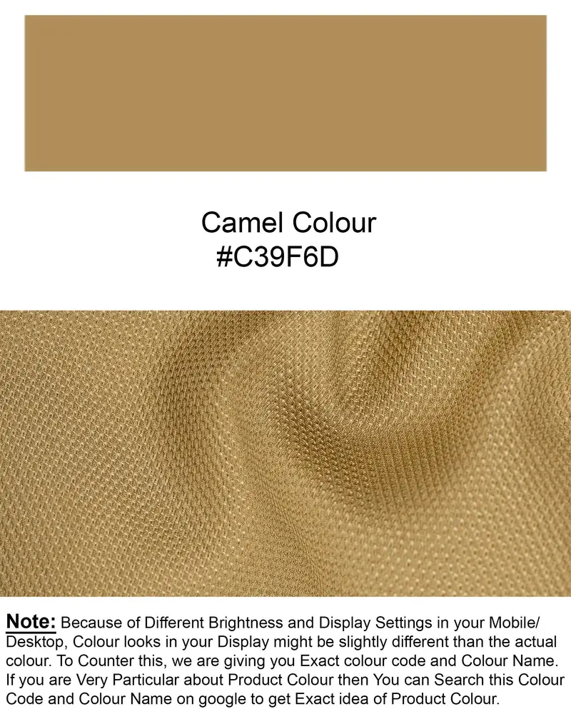 Camel Brown Textured Sports Waistcoat 7