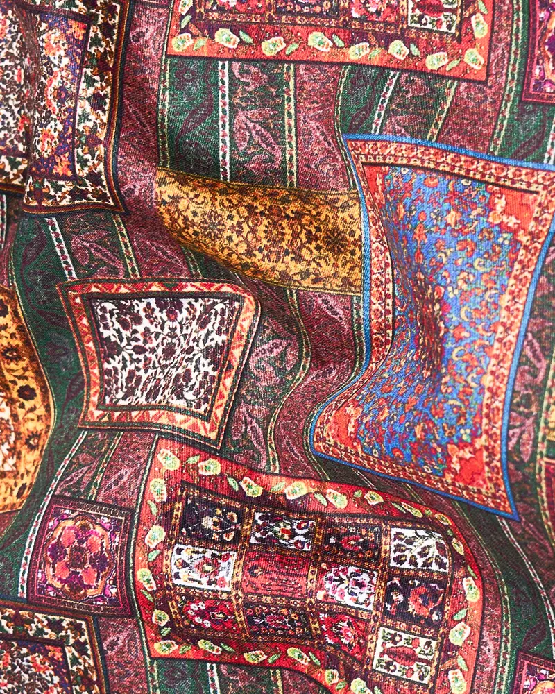 Camelot Pink Banjara Patchwork Printed Premium Cotton Shirt 3