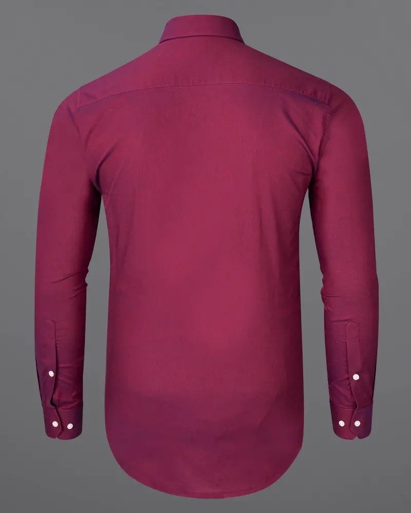 Camelot Pink Chambray Dobby Textured Premium Giza Cotton Shirt 6