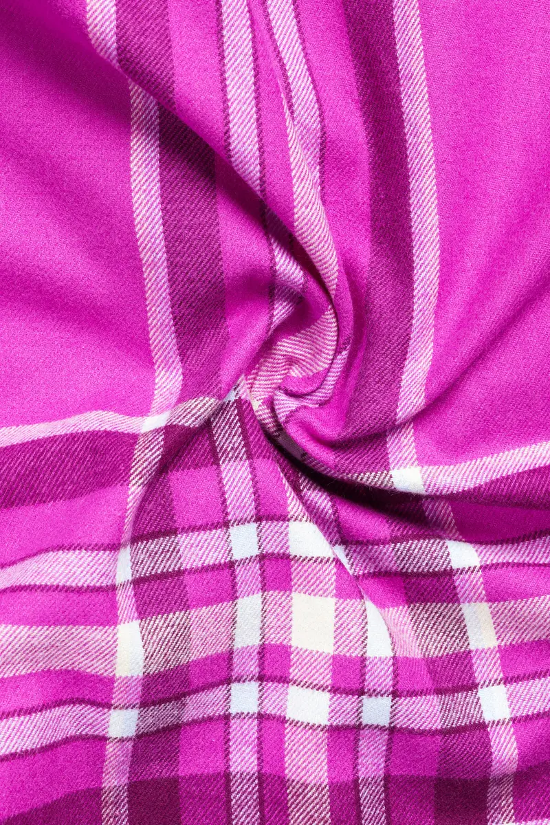 Camelot Pink Plaid Flannel Cotton Shirt 2