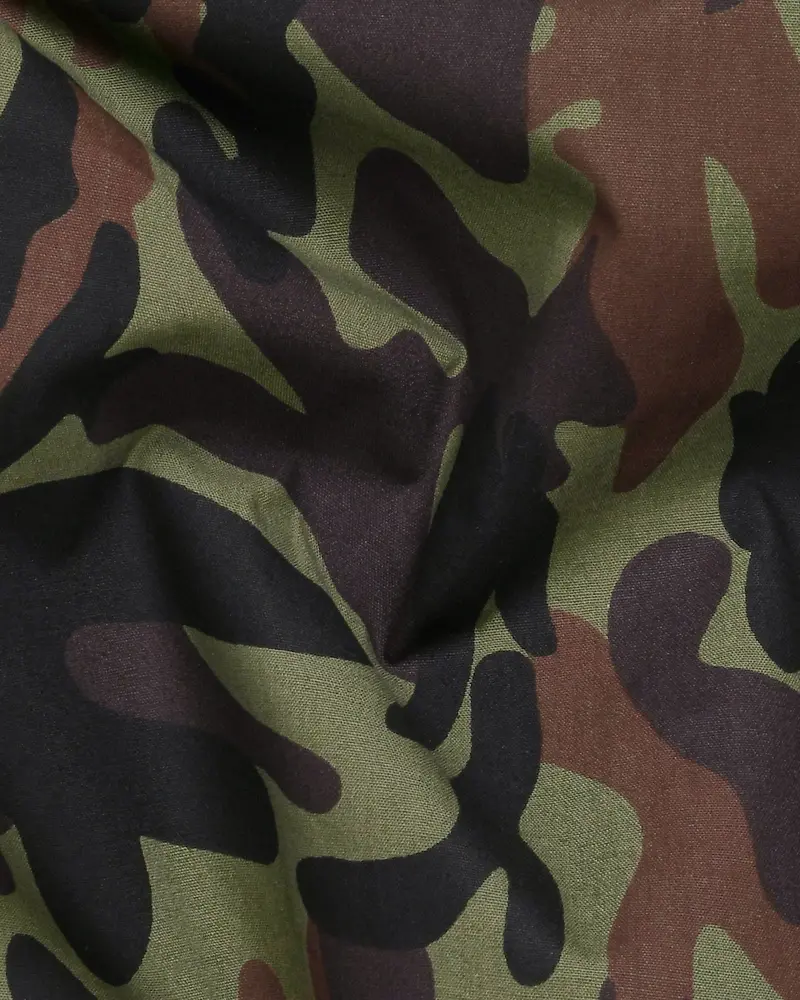 Camouflage Button-Down Premium Cotton Shirt 2