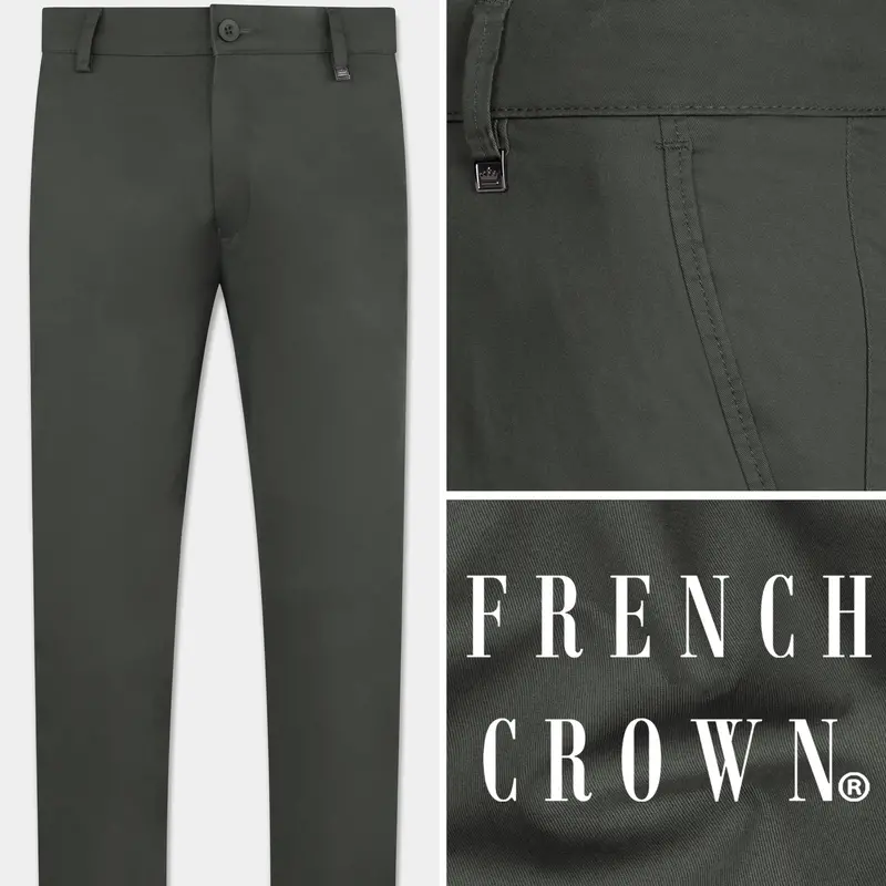 Cape Cod Gray Premium Cotton Chinos Pant 1