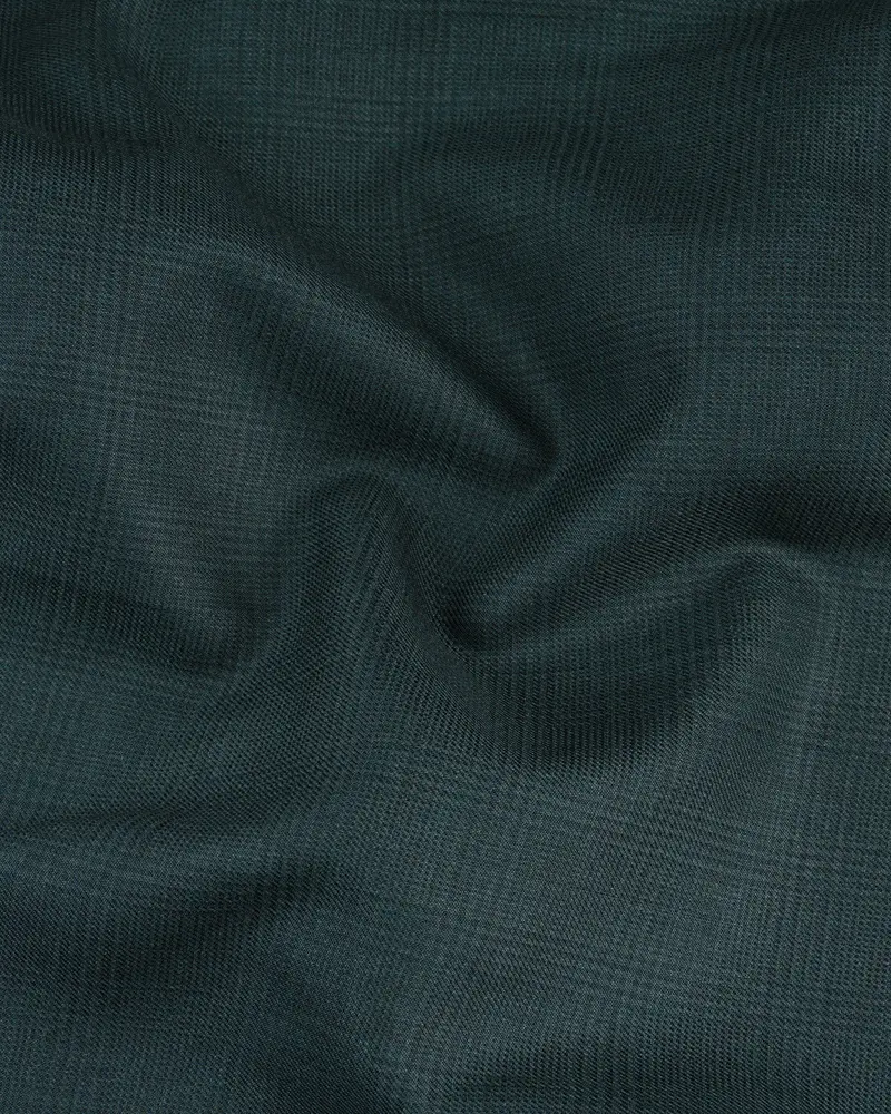 Cape Cod Green Subtle Plaid Waistcoat 3