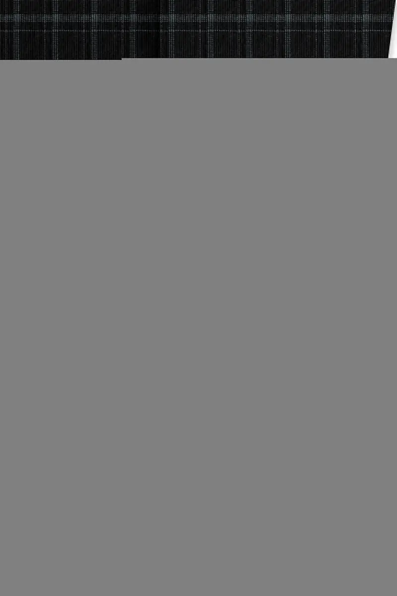 Cape God Gray Windowpane Cross Bandhgala Blazer 4