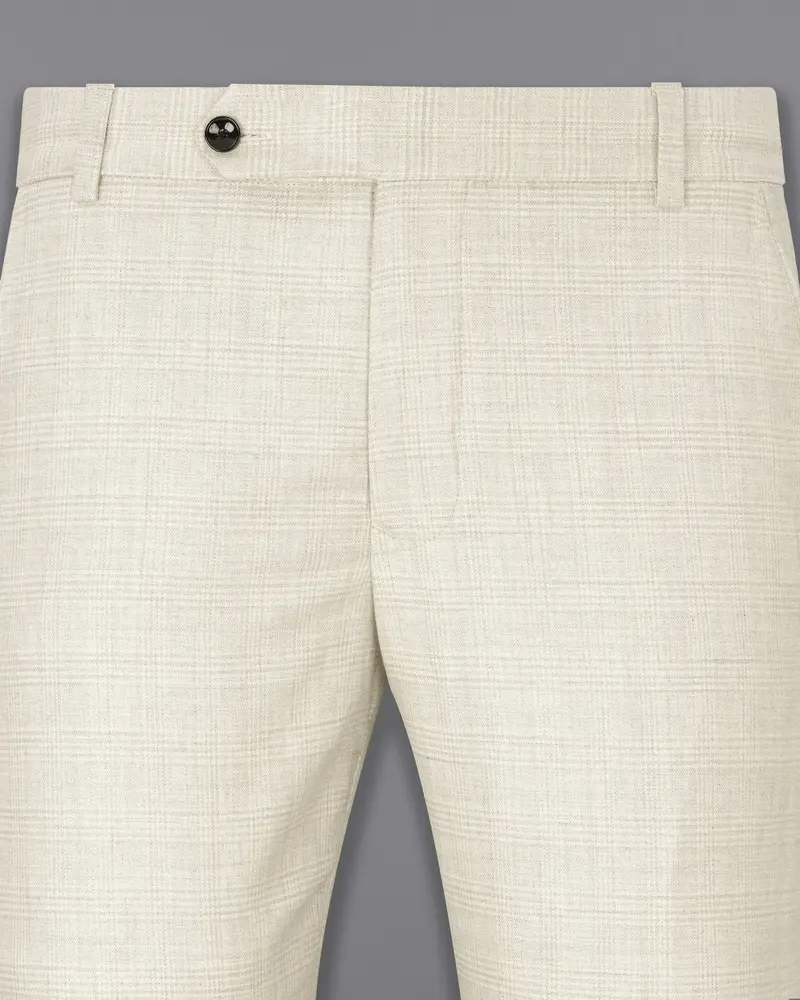 Cararra Brown Plaid Single Breasted Suit 12