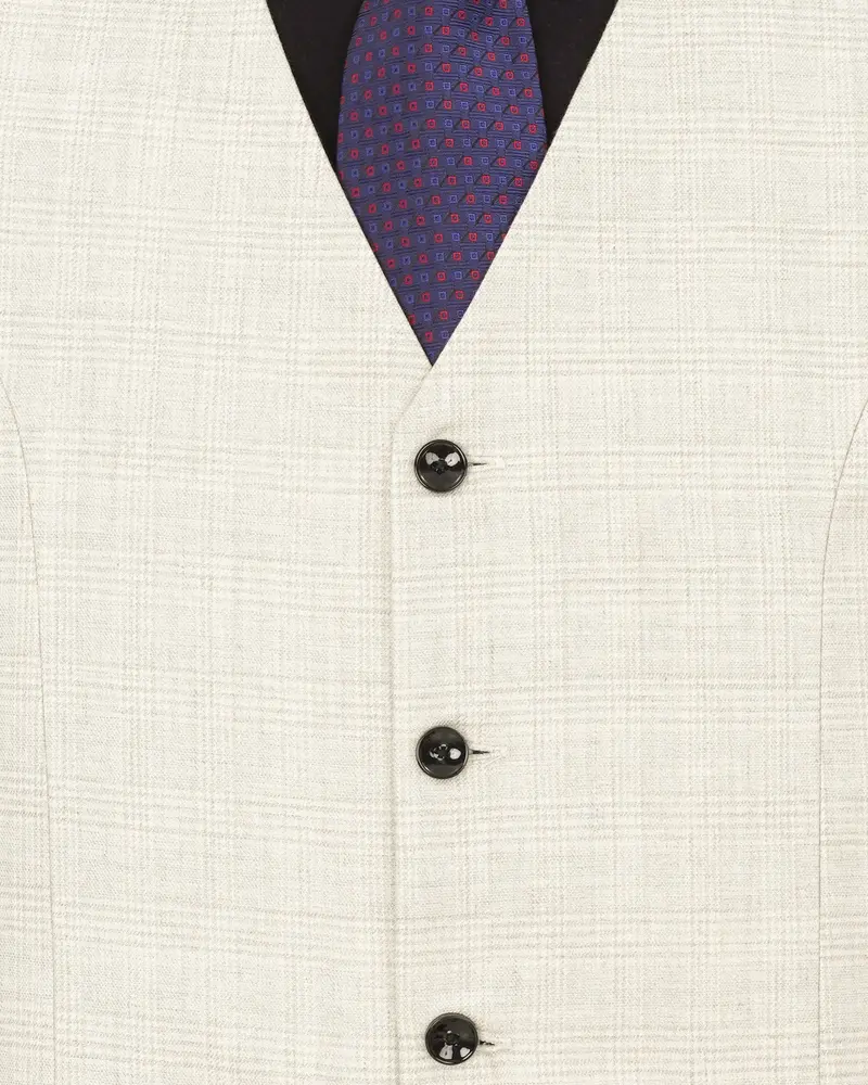 Cararra Brown Plaid Single Breasted Suit 18