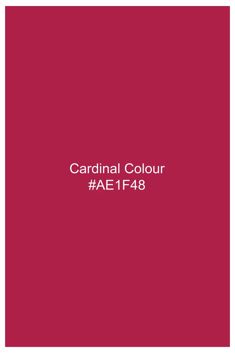 Cardinal Pink Viscose Embroidered With Tikki Work Designer Nehru Jacket 12