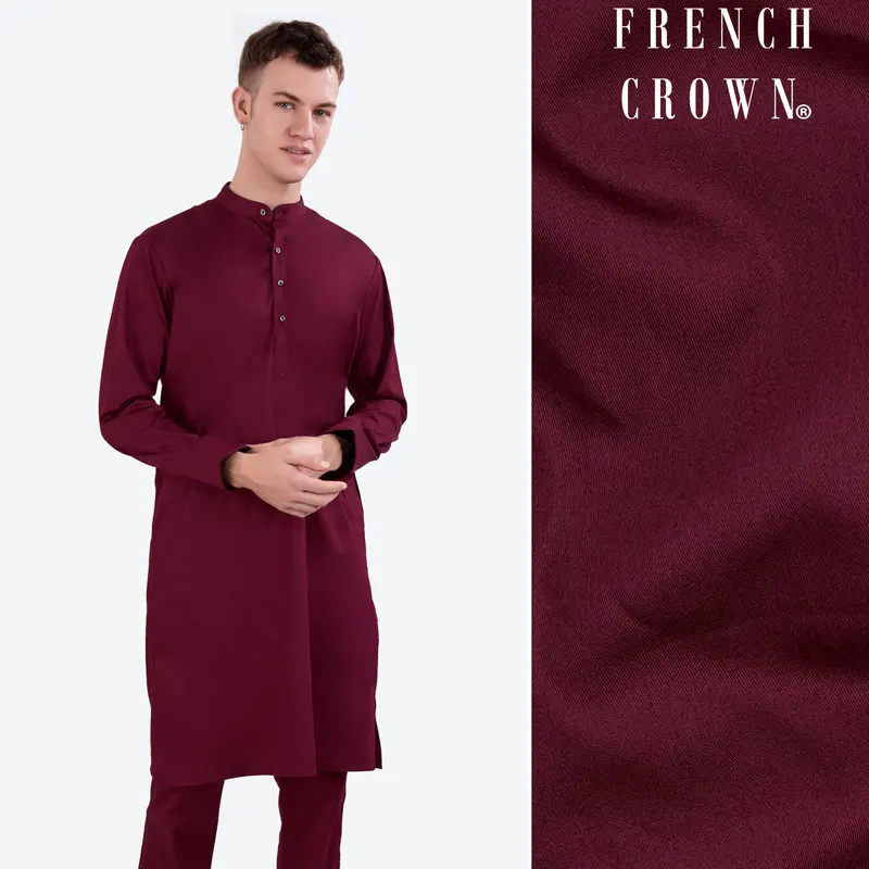 Carmine Maroon Kurta K031-Sh042 1