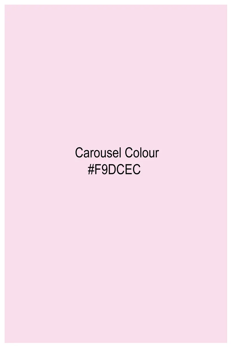 Carousel Pink Subtle Sheen Super Soft Premium Cotton Pathani Set 8