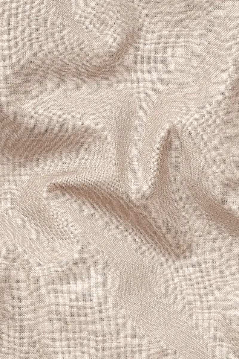Cashmere Beige Luxurious Linen Double Breasted Sports Blazer 3