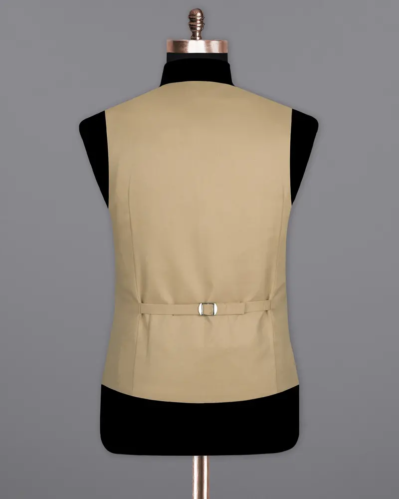 Cashmere Brown Wool Rich Waistcoat 6
