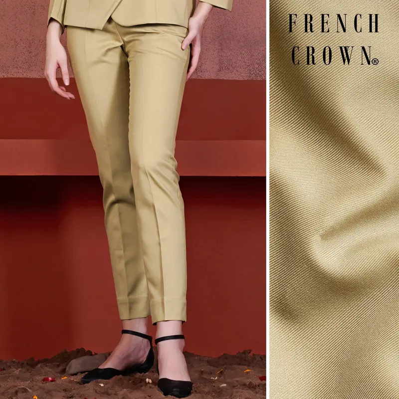 Cashmere Brown Wool Rich Women’S Pant 1