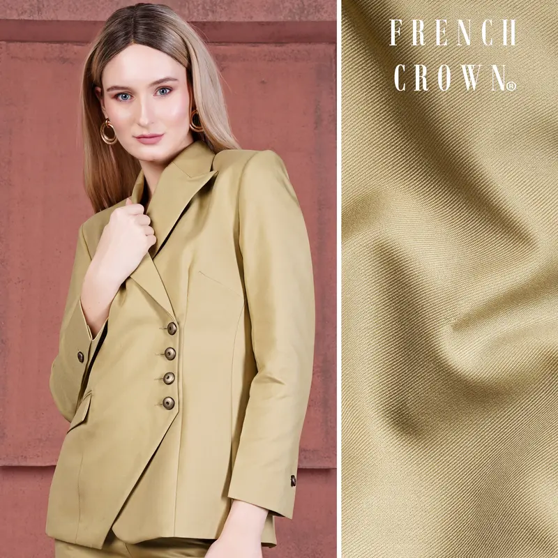 Cashmere Cream Wool Rich Double Breasted Women’S Designer Blazer 1