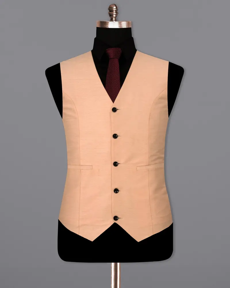 Cashmere Textured Waistcoat 2