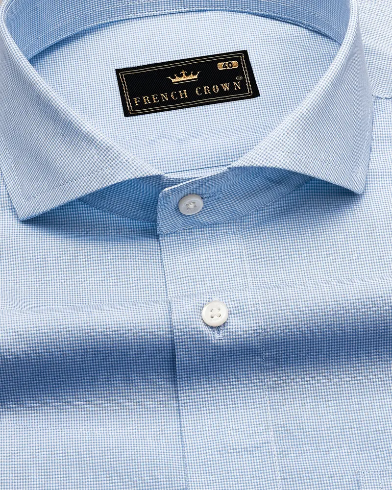 Casper Blue Premium Cotton Shirt 1