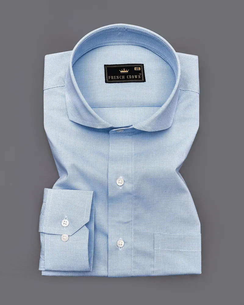 Casper Blue Premium Cotton Shirt 3