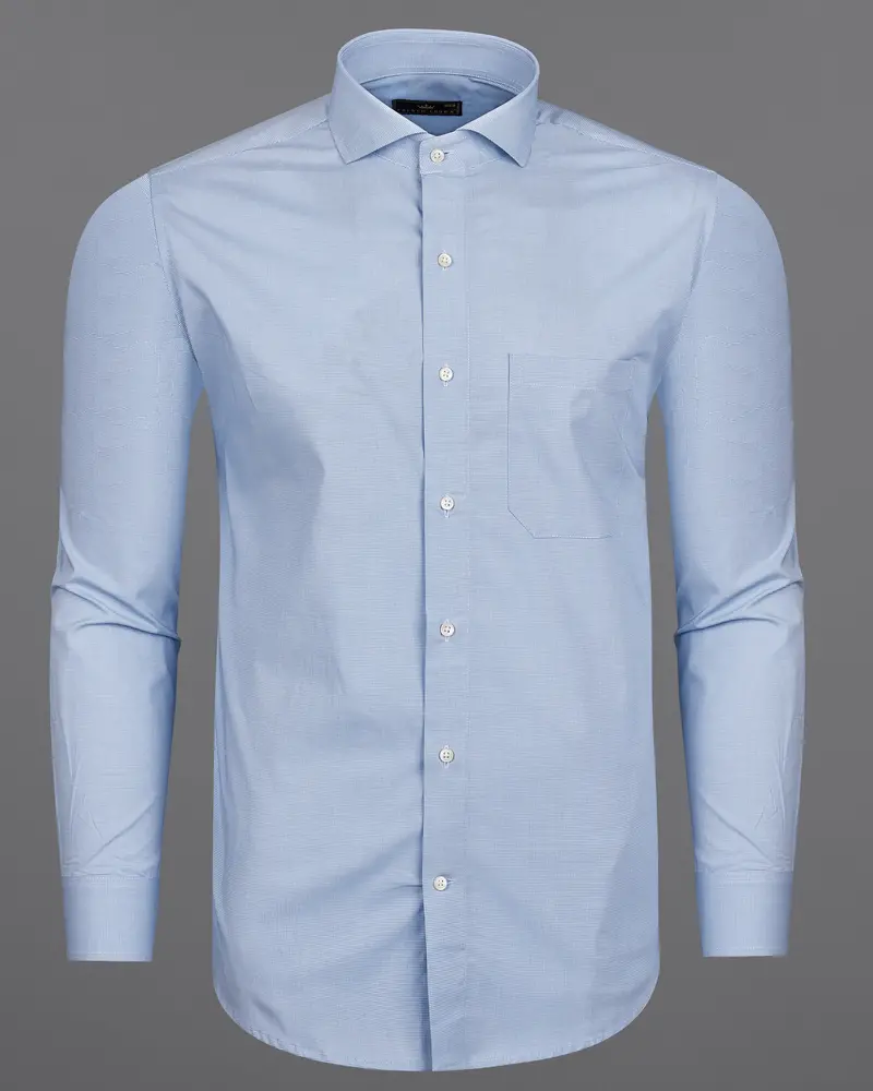 Casper Blue Premium Cotton Shirt 5