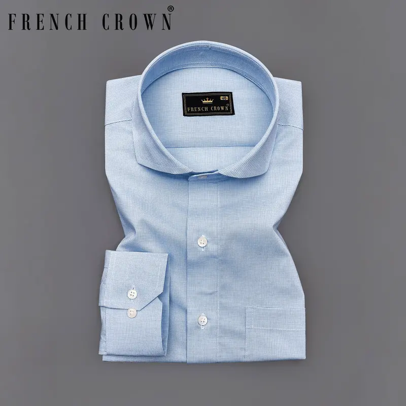 Casper Blue Premium Cotton Shirt 7