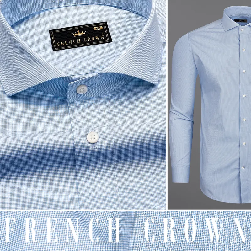 Casper Blue Premium Cotton Shirt 9