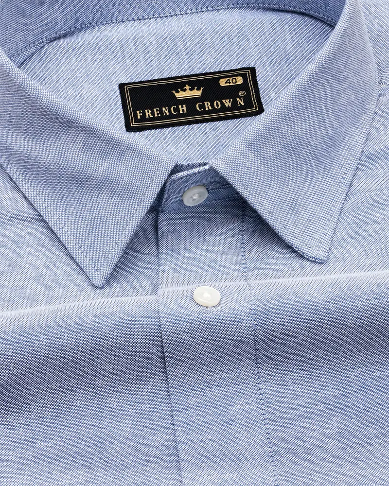 Casper Blue Royal Oxford Shirt 1