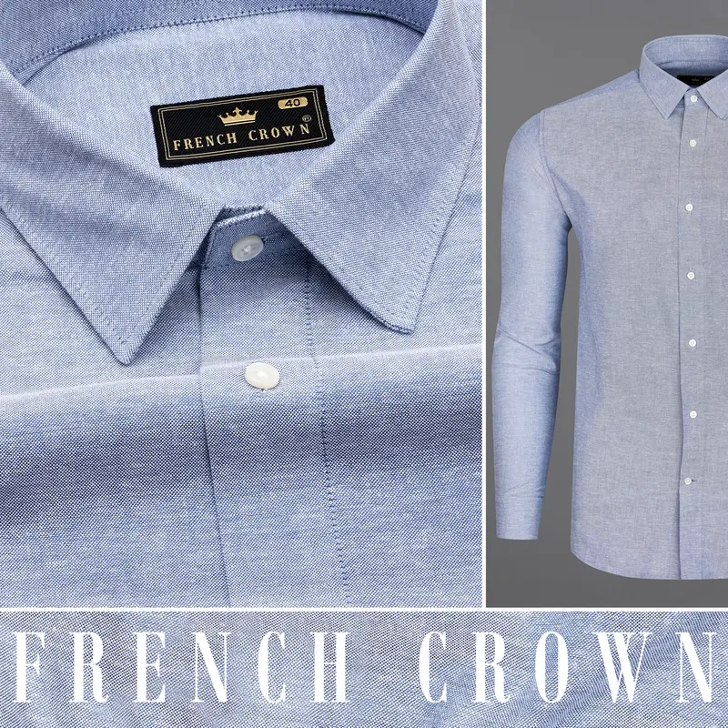 Casper Blue Royal Oxford Shirt 10